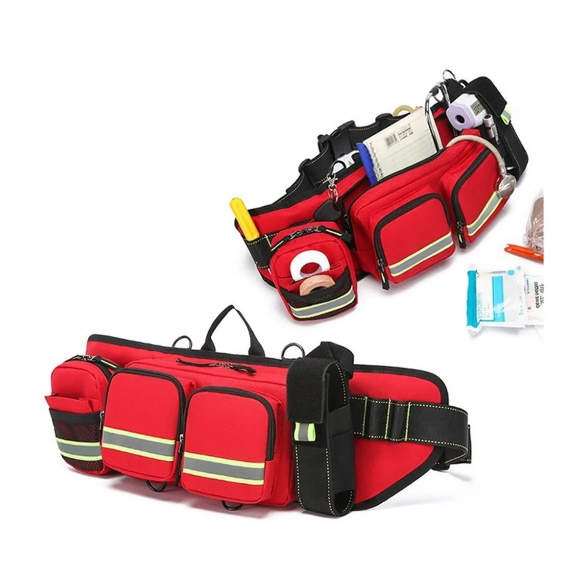 Red emergency waist bags detail view 2 - SKU 05502