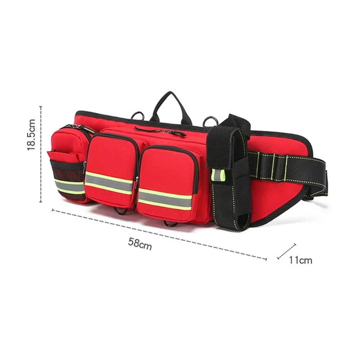 Red emergency waist bags detail view 7 - SKU 05502