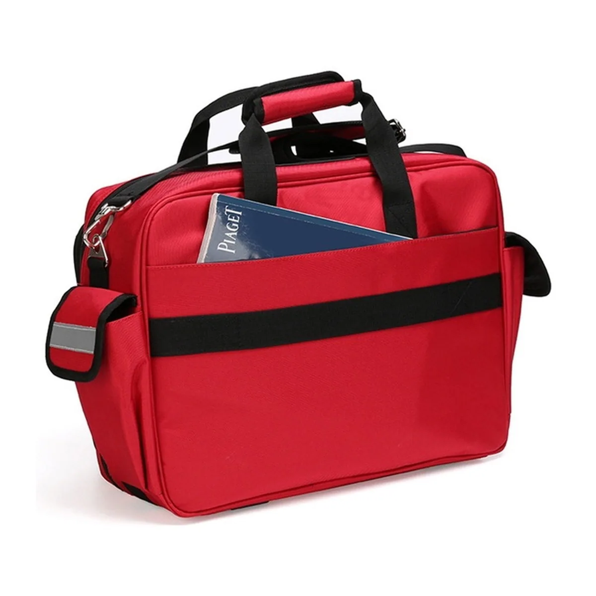 Red/Navy Blue emergency waist bags detail view 1 - SKU 0655