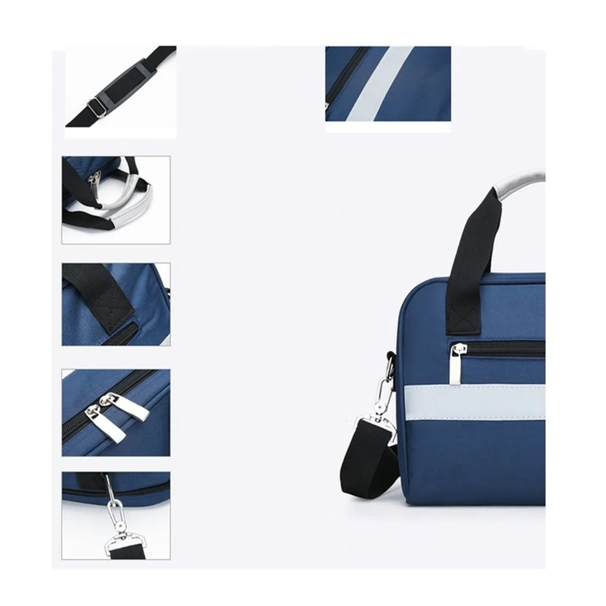 Red/Navy Blue emergency waist bags detail view 5 - SKU 06602