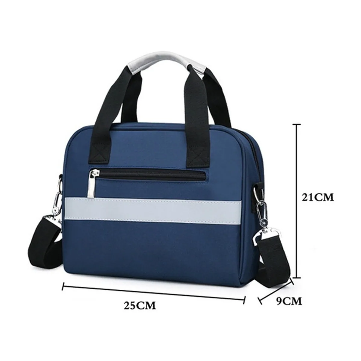Red/Navy Blue emergency waist bags detail view 7 - SKU 06602