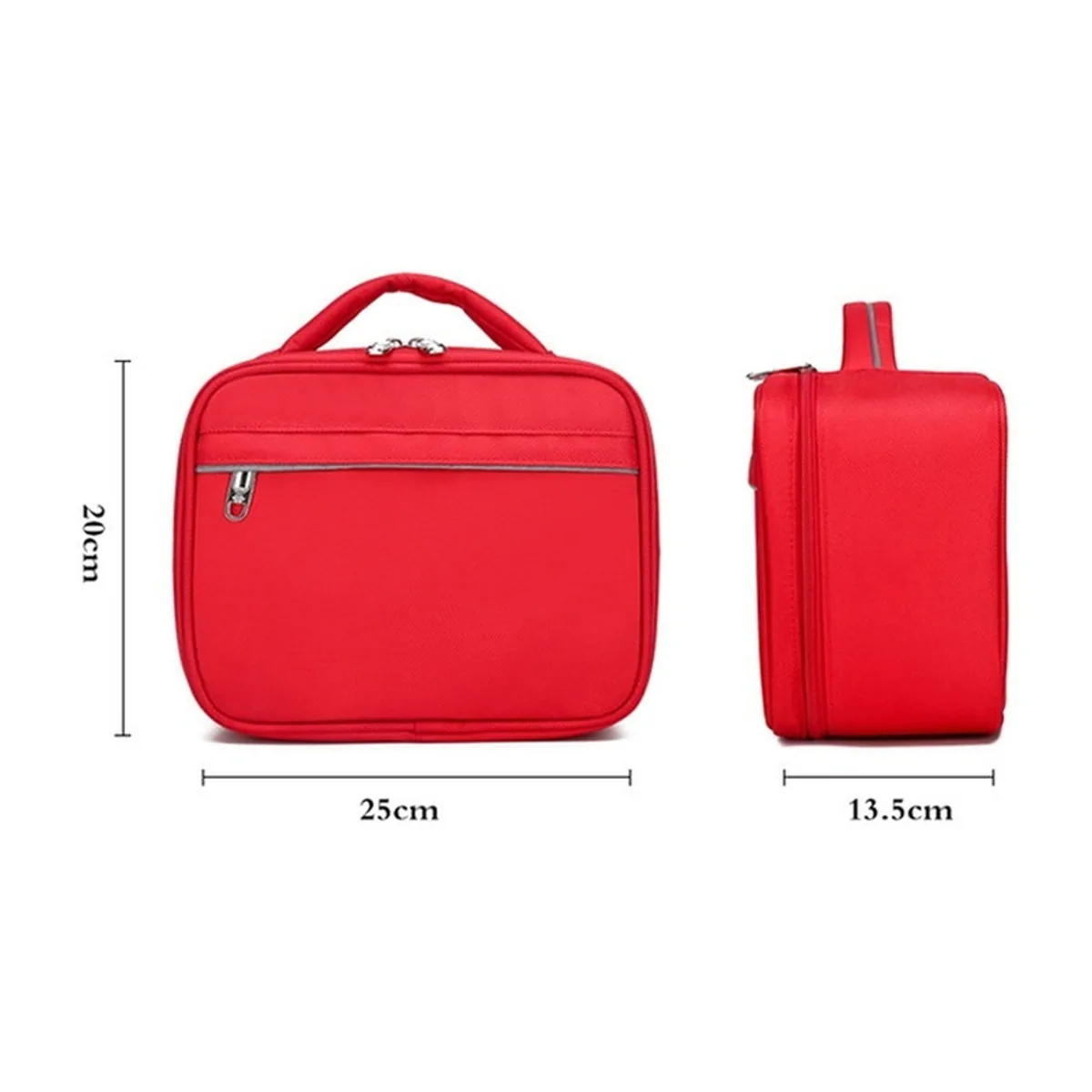 Red/Orange portable first aid bags detail view 7 - SKU 06603