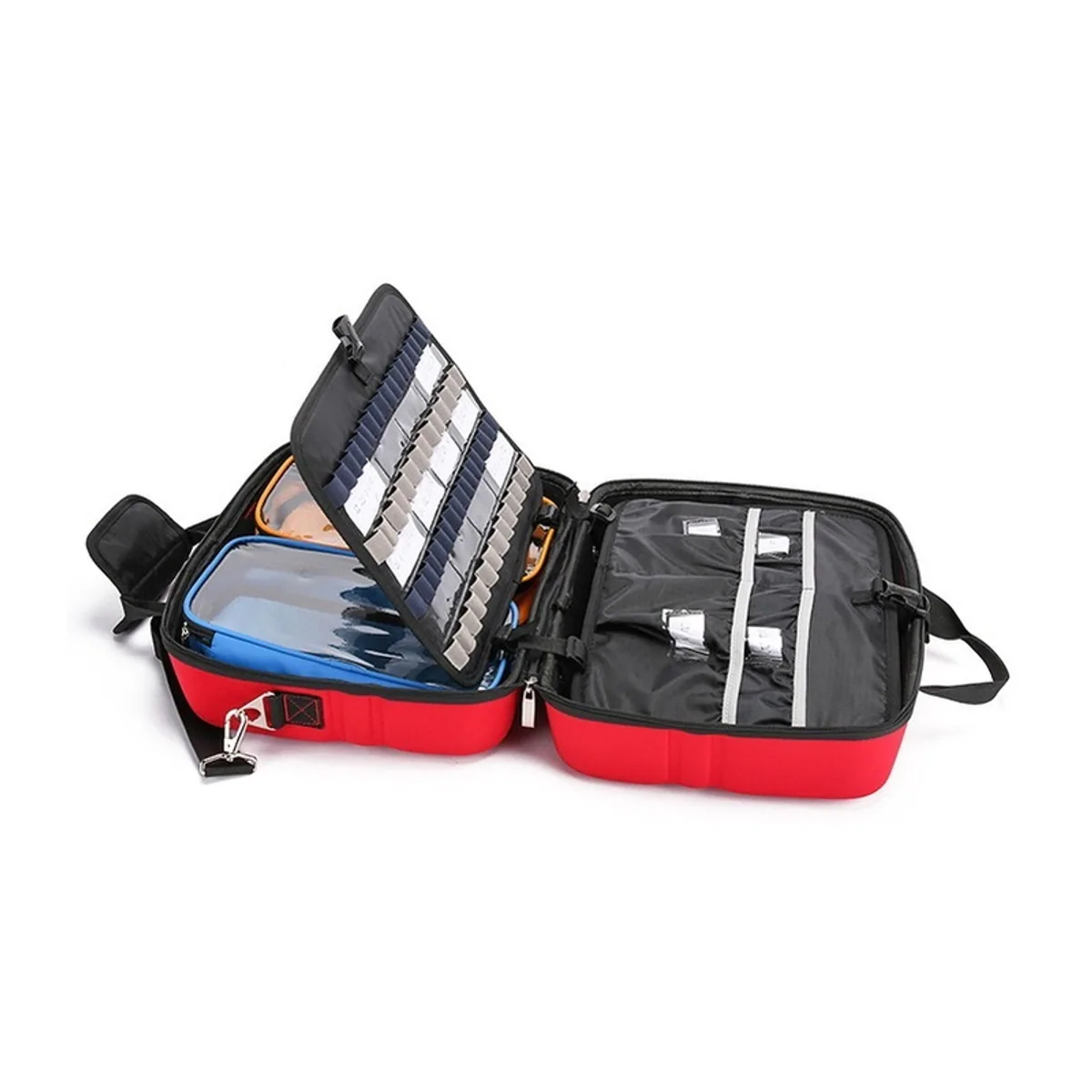 Red/Navy Blue/Military Green/Sky Blue emergency waist bags detail view 2 - SKU 06605