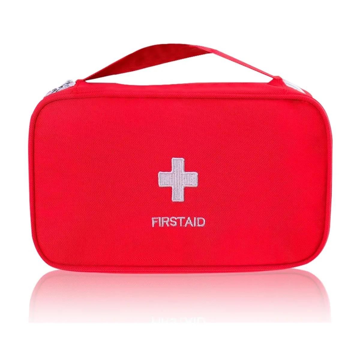 Red portable first aid bags detail view 2 - SKU 06615