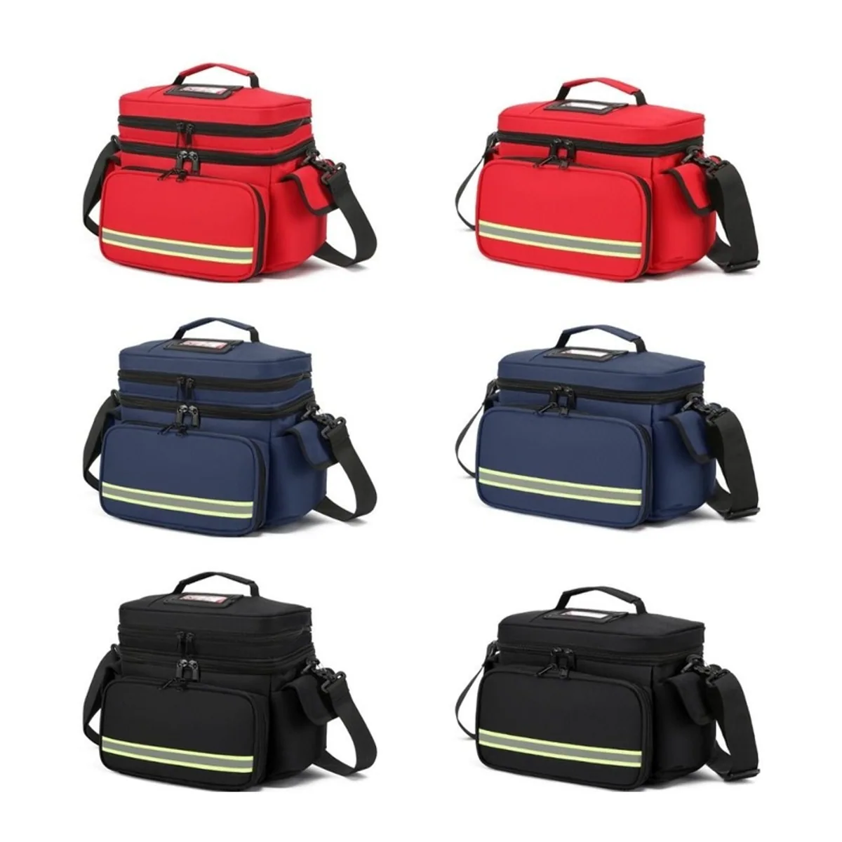 Red/Navy Blue/Black emergency waist bags detail view 3 - SKU 06616