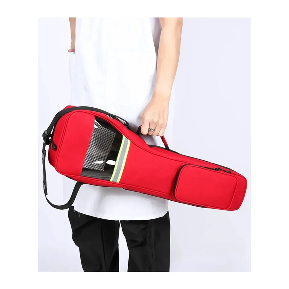 Red/Black/Navy portable first aid bags detail view 6 - SKU 06617