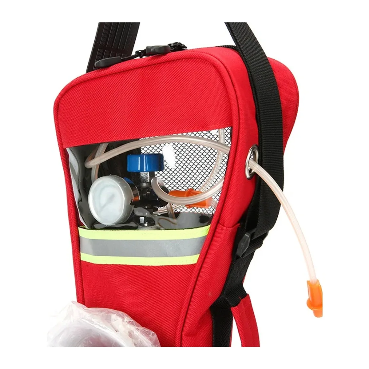 Red/Black/Navy portable first aid bags detail view 7 - SKU 06617