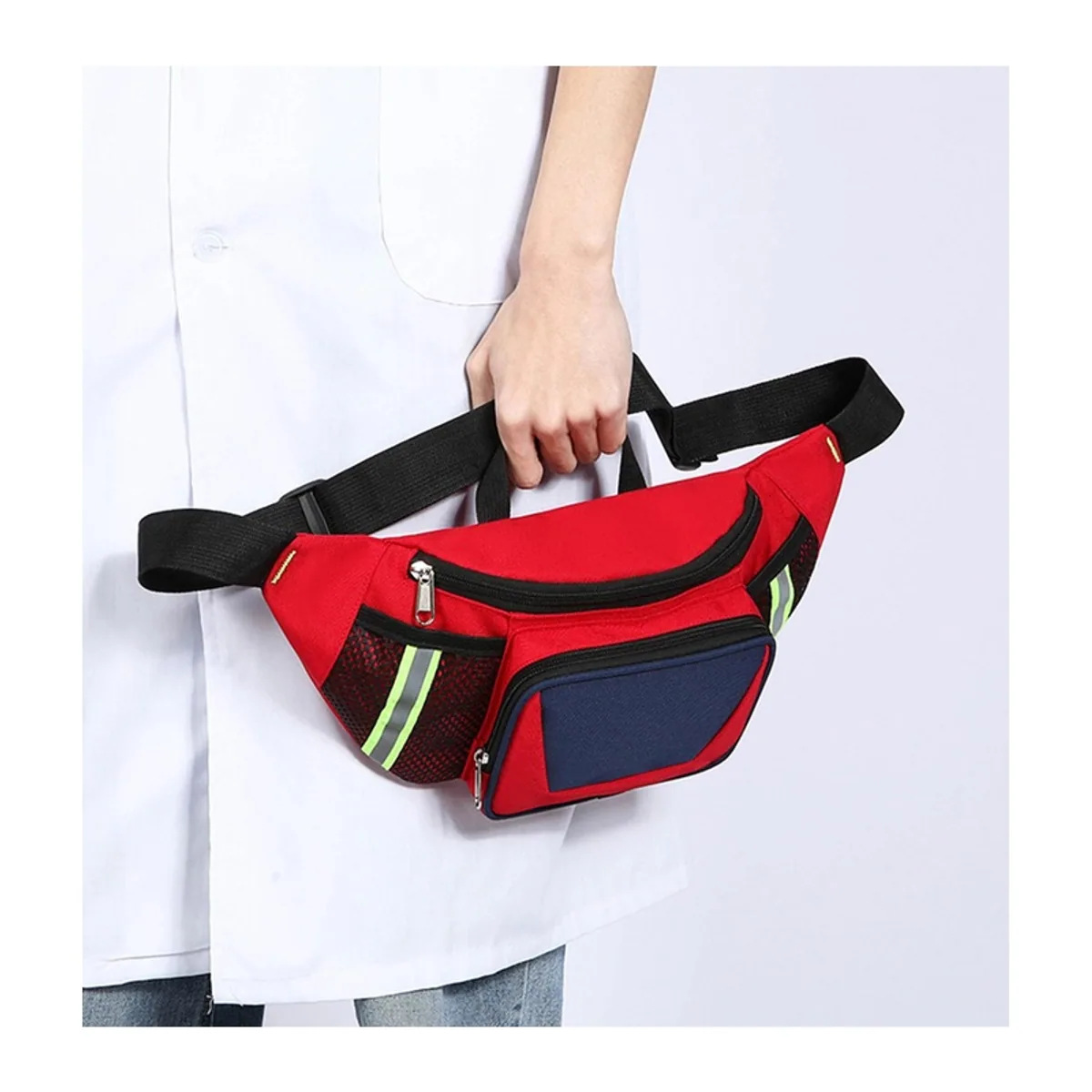 Red emergency waist bags detail view 2 - SKU 06620