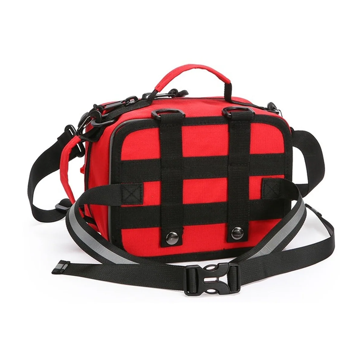 Red/Black/Military Green emergency waist bags detail view 3 - SKU 06622
