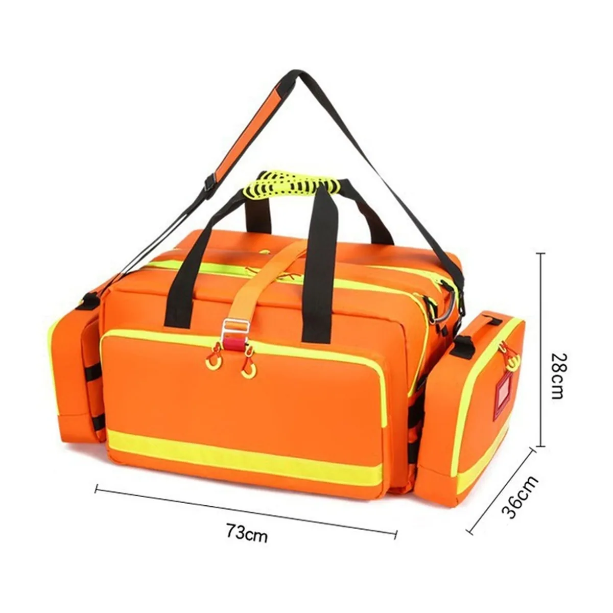 Red/Orange/Royal Blue portable first aid bags detail view 4 - SKU 06624