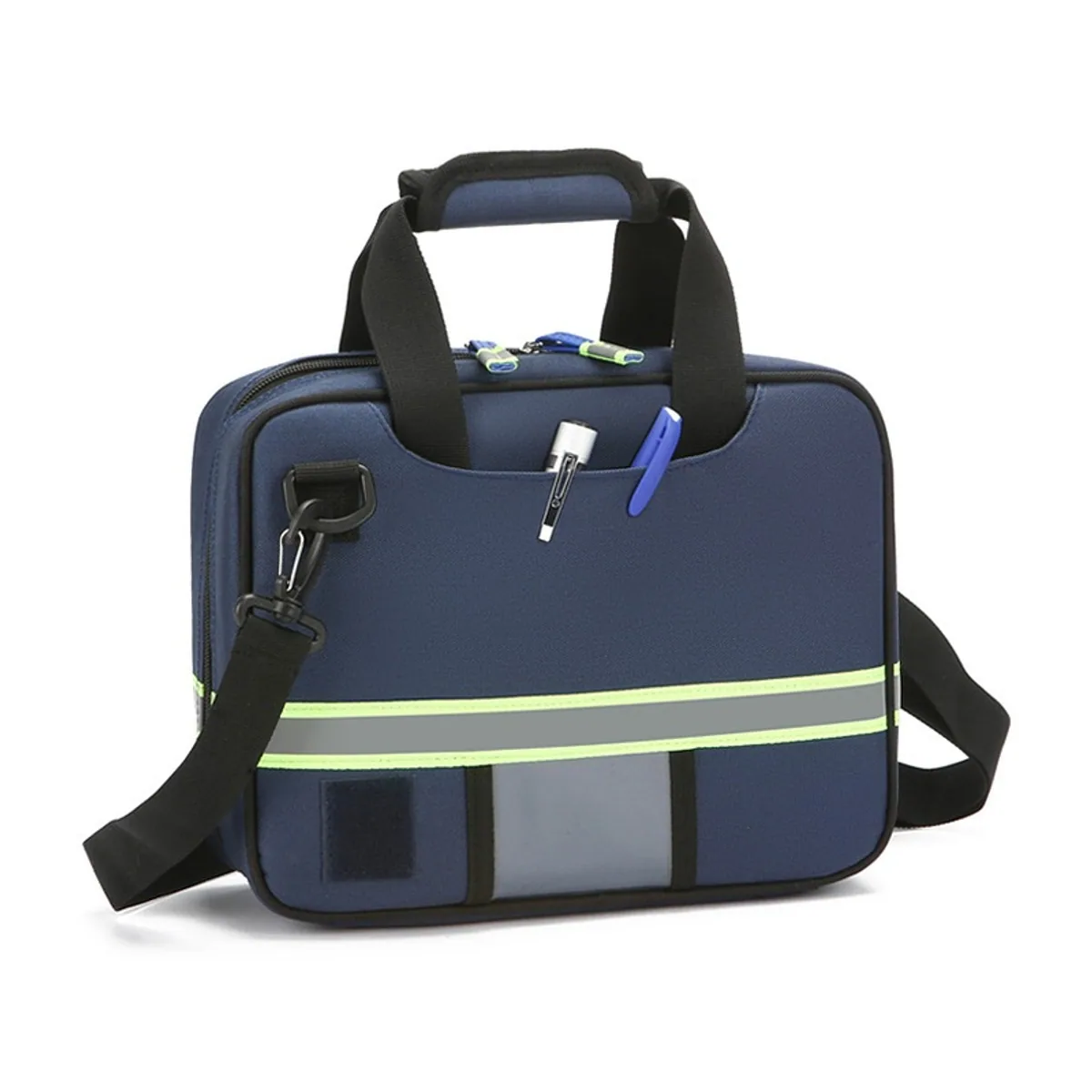 Red/Navy Blue portable first aid bags detail view 4 - SKU 06625