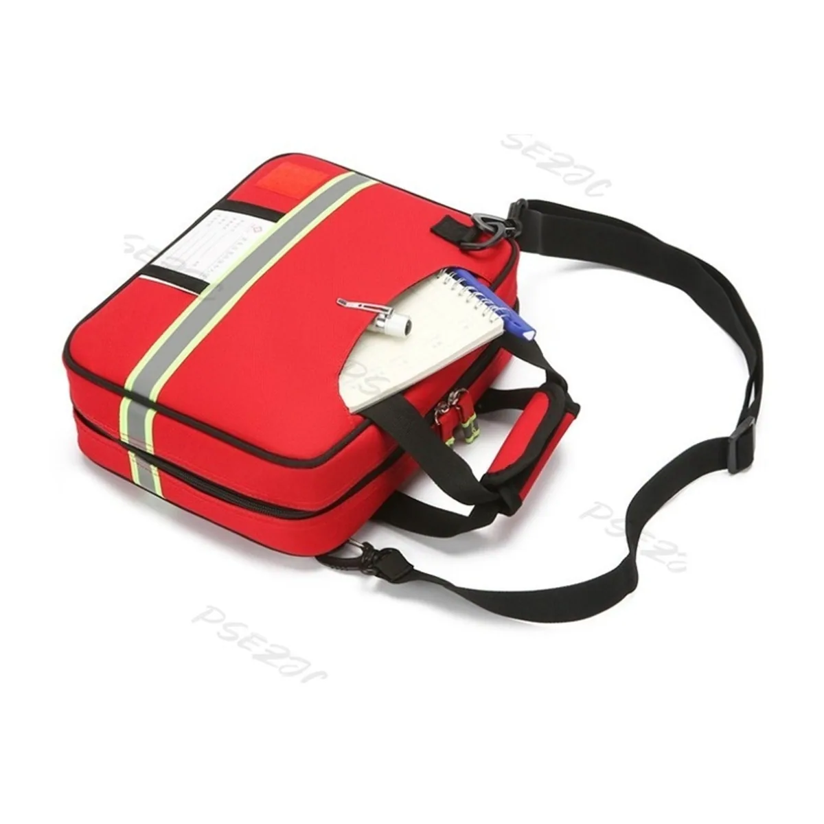 Red/Navy Blue portable first aid bags detail view 7 - SKU 06625