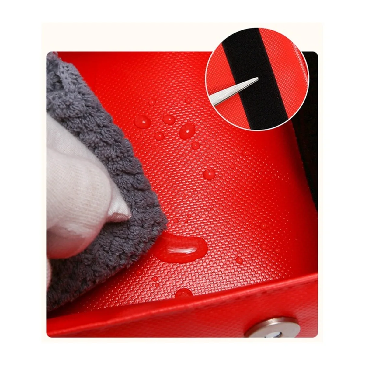 Red/Grey/Green/Blue/Black waterproof pvc rescue bags detail view 2 - SKU 06627