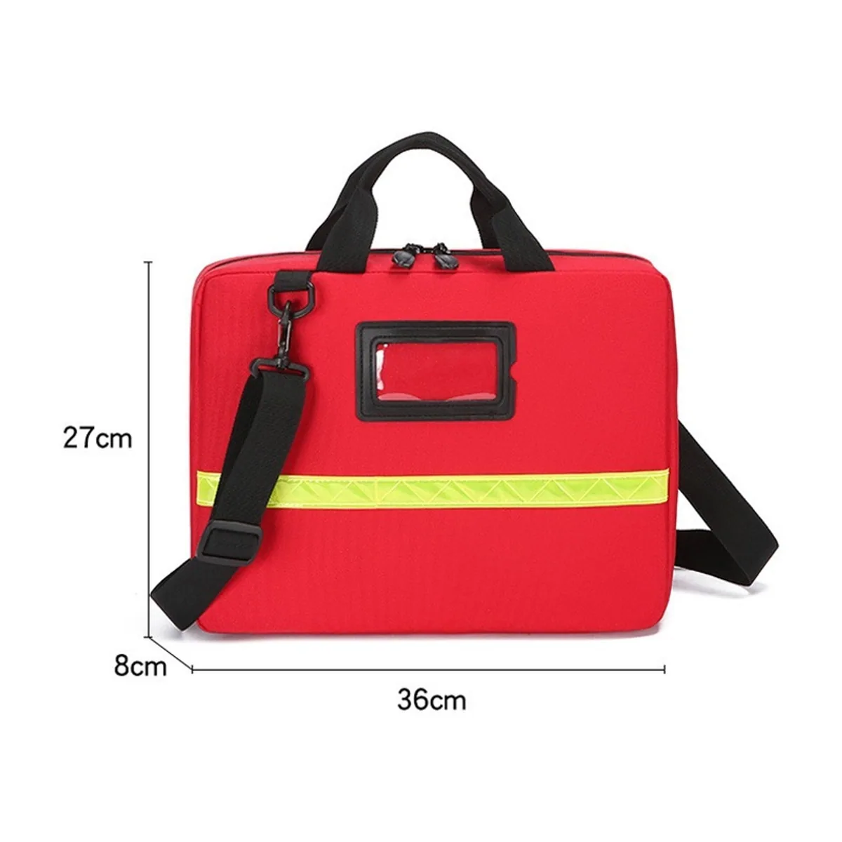 Red/Royal Blue portable first aid bags detail view 1 - SKU 06628