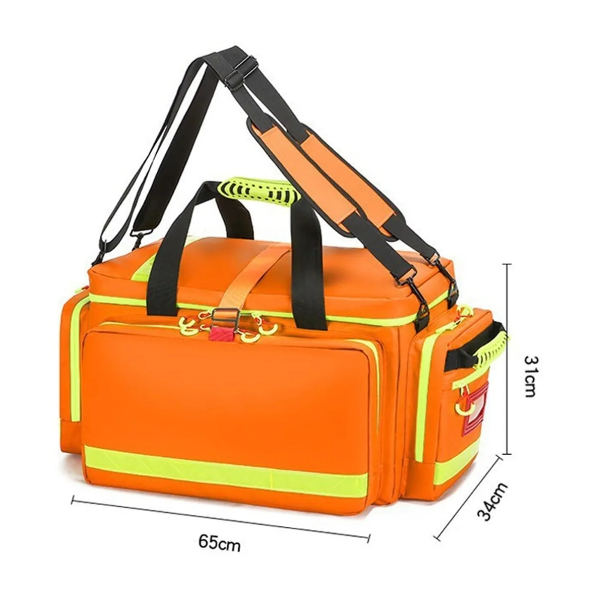 Red/Orange/Royal Blue portable first aid bags detail view 7 - SKU 06629