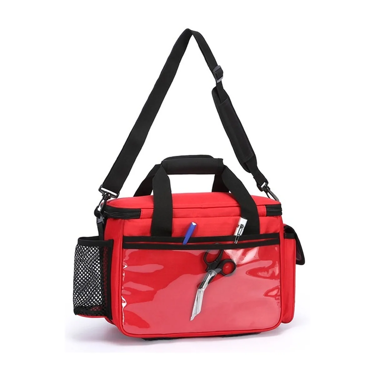 Red waterproof pvc rescue bags detail view 3 - SKU 06630