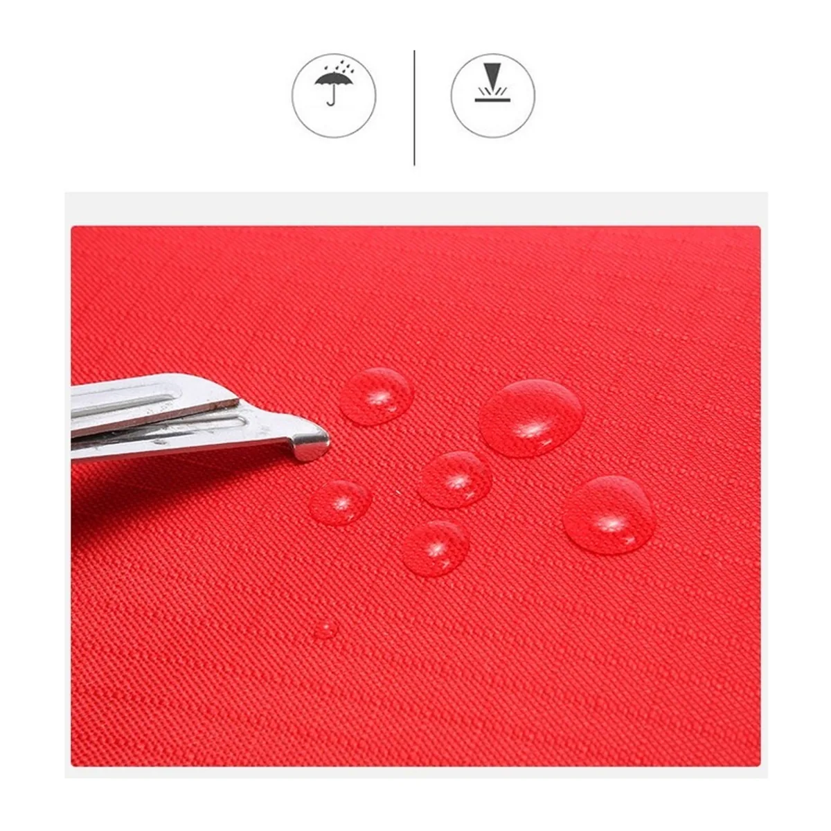 Red waterproof pvc rescue bags detail view 4 - SKU 06630