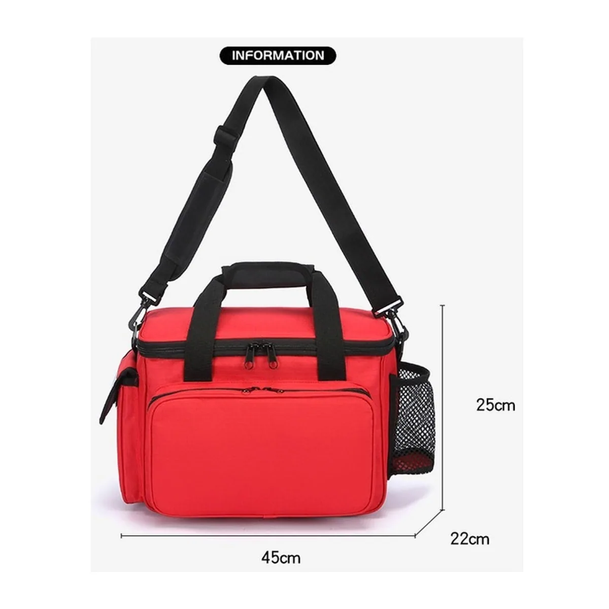 Red waterproof pvc rescue bags detail view 5 - SKU 06630