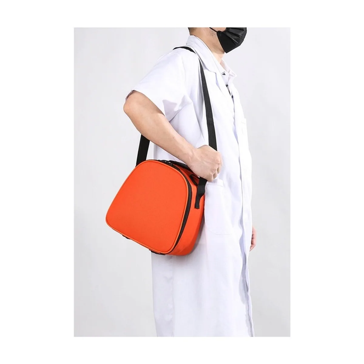 Orange waterproof pvc rescue bags detail view 6 - SKU 06640