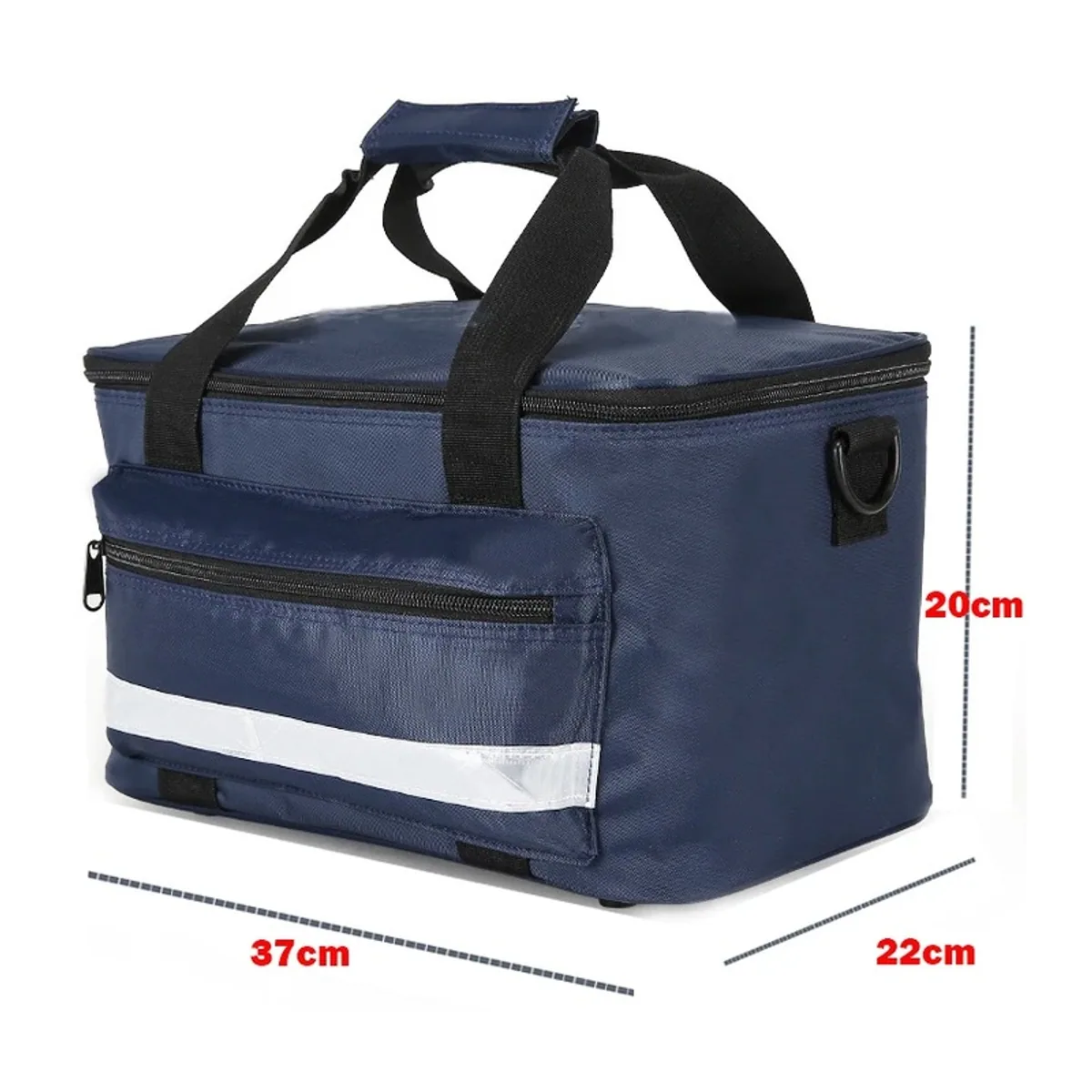 Red/Navy Blue/Military Green portable first aid bags detail view 1 - SKU 08801