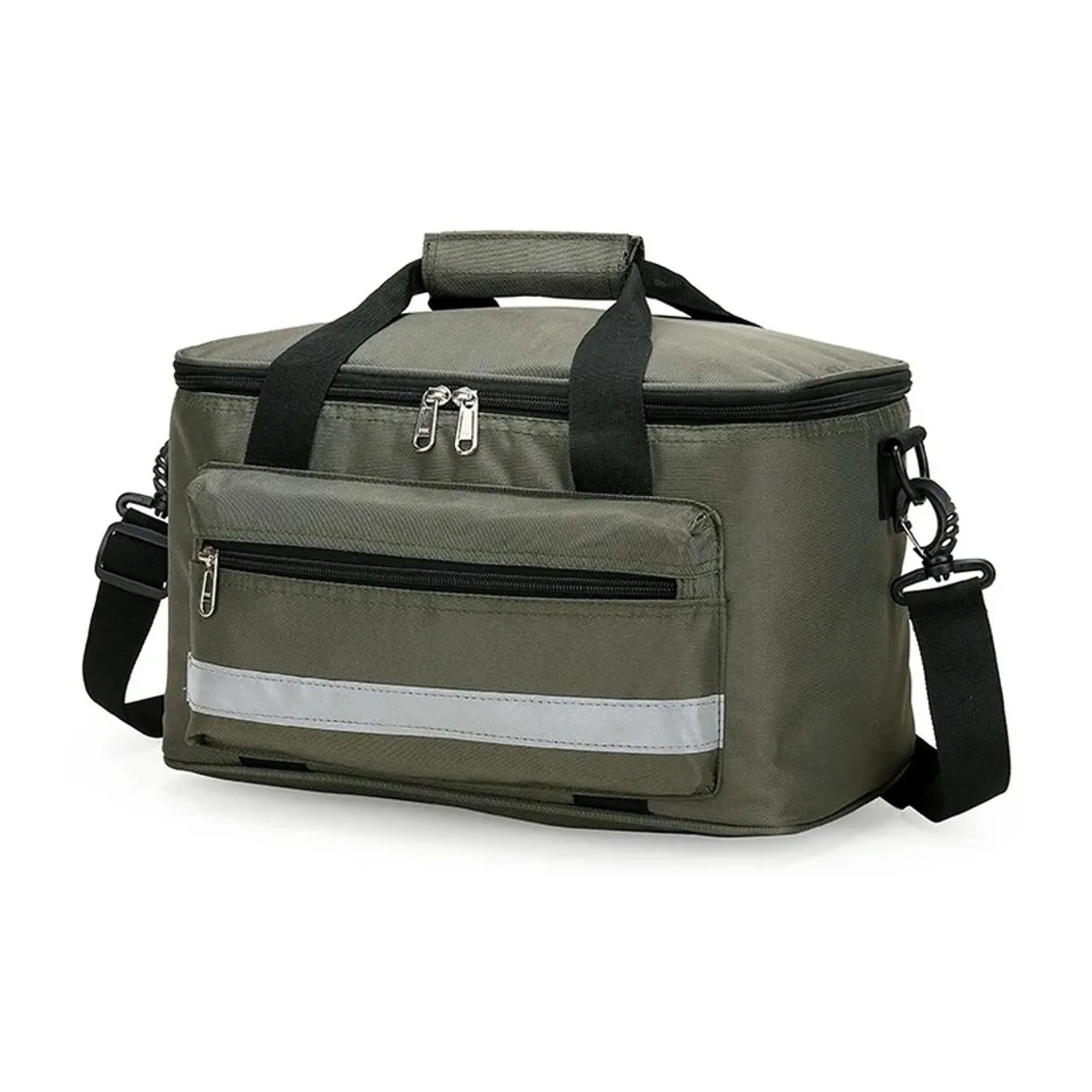 Red/Navy Blue/Military Green portable first aid bags detail view 2 - SKU 08801