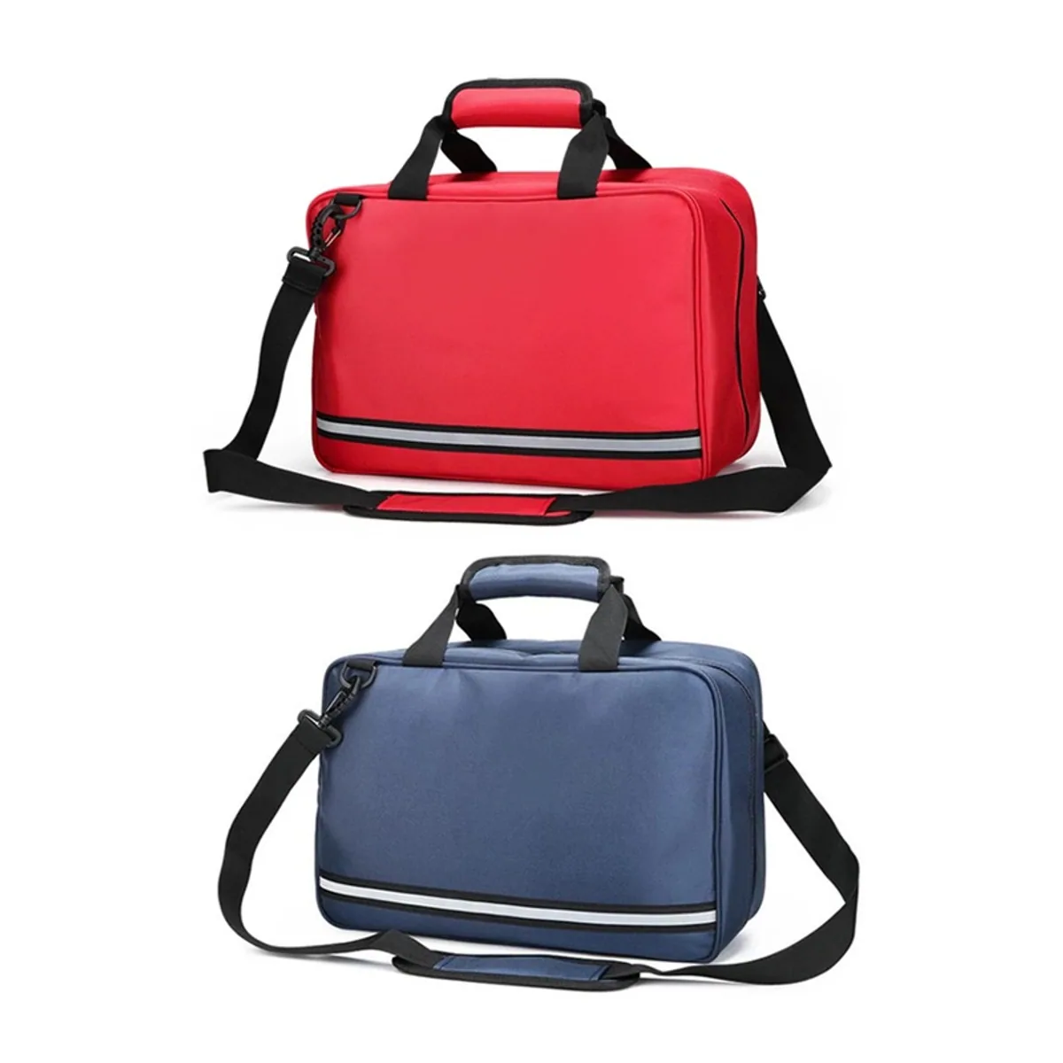 Red/Navy Blue/Military Green portable first aid bags detail view 6 - SKU 08802