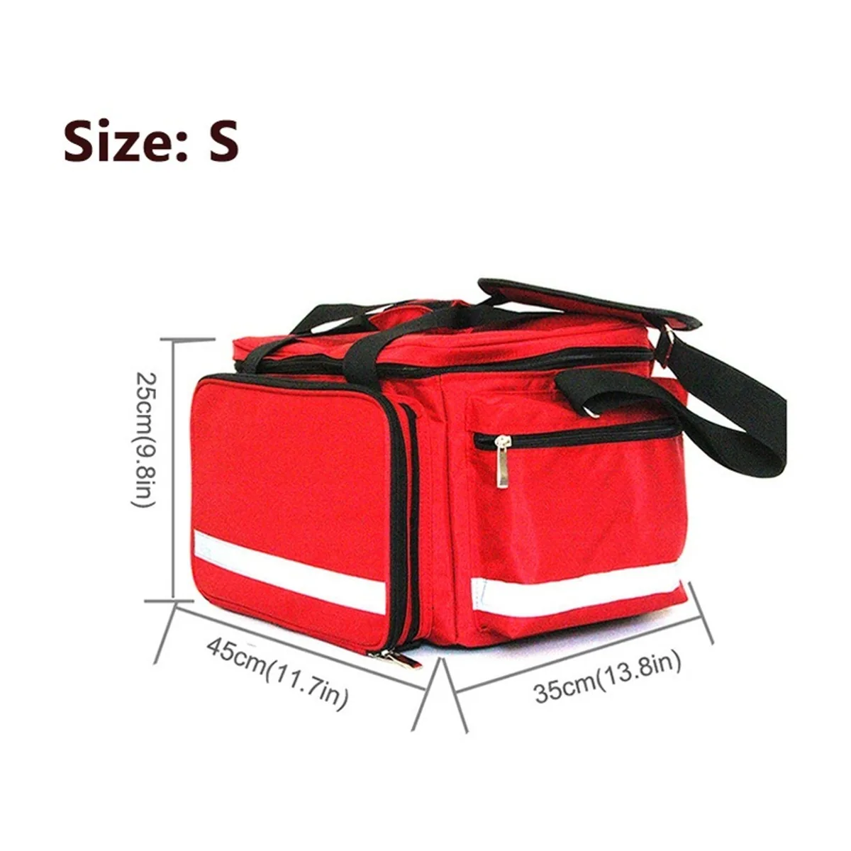 Red/Navy Blue/Sky Blue/Orange Military Green rescue duffel bags detail view 6 - SKU 08803