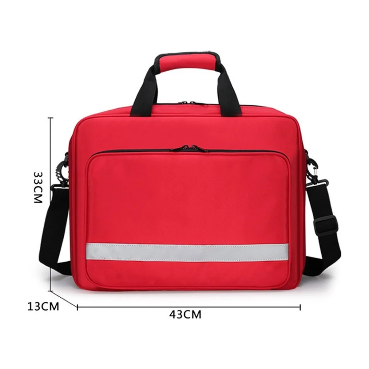 Red/Navy Blue/Military Green portable first aid bags detail view 1 - SKU 08804