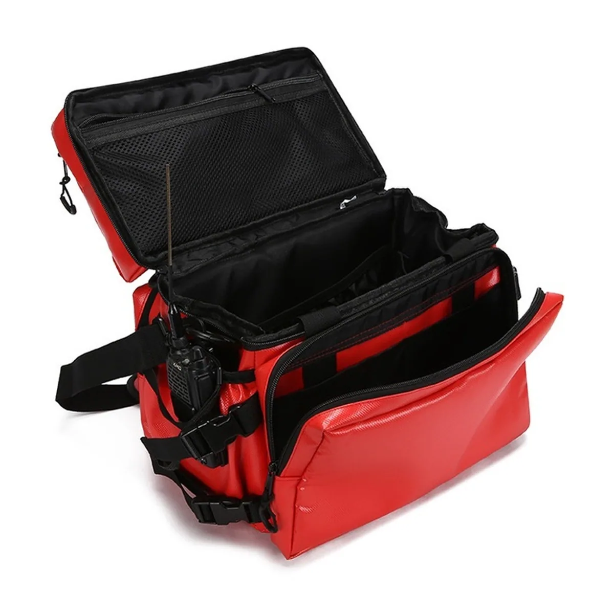 Red/Royal Blue waterproof pvc rescue bags detail view 5 - SKU 08808