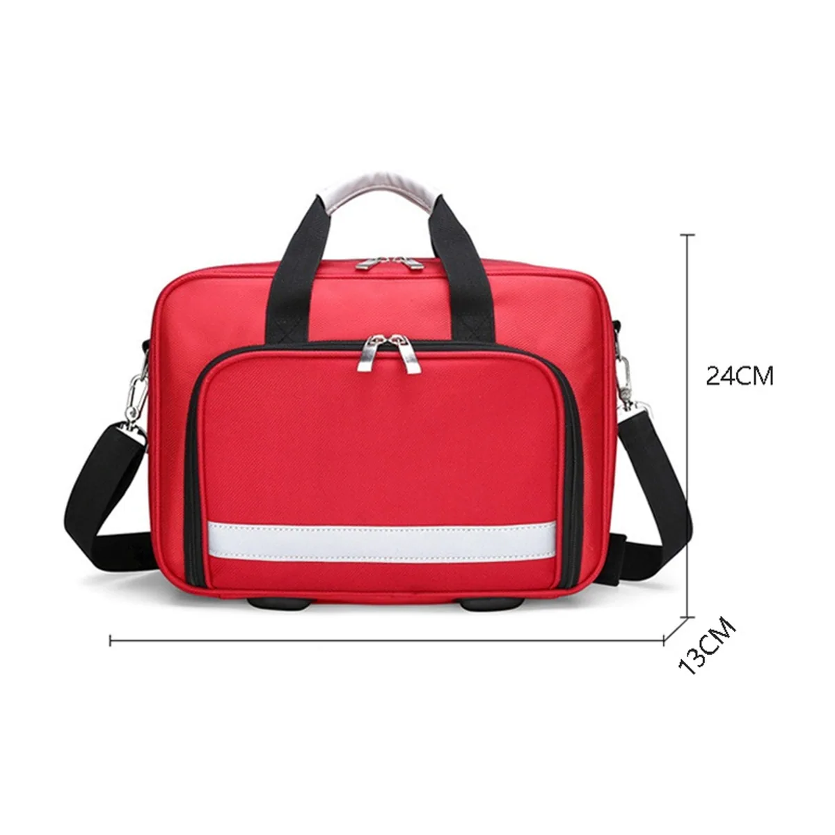 Red/Navy Blue emergency waist bags detail view 2 - SKU 08809