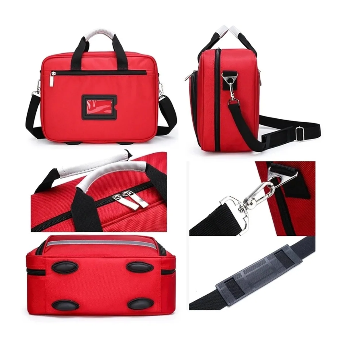 Red/Navy Blue emergency waist bags detail view 7 - SKU 08809
