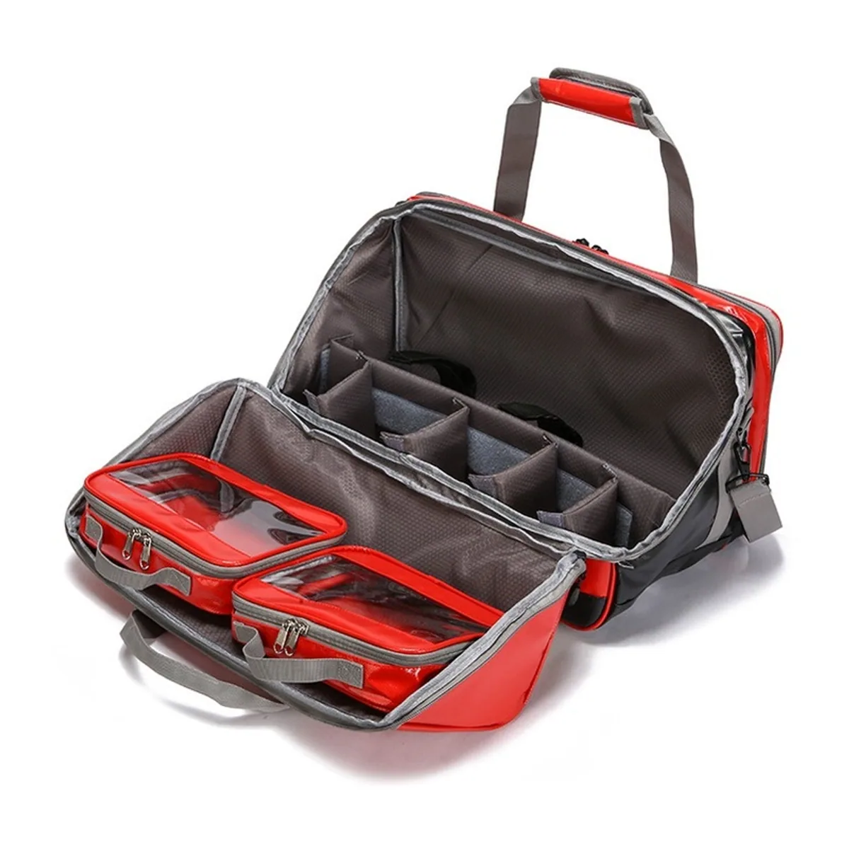 Red/Military Green/Royal Blue waterproof pvc rescue bags detail view 6 - SKU 08811