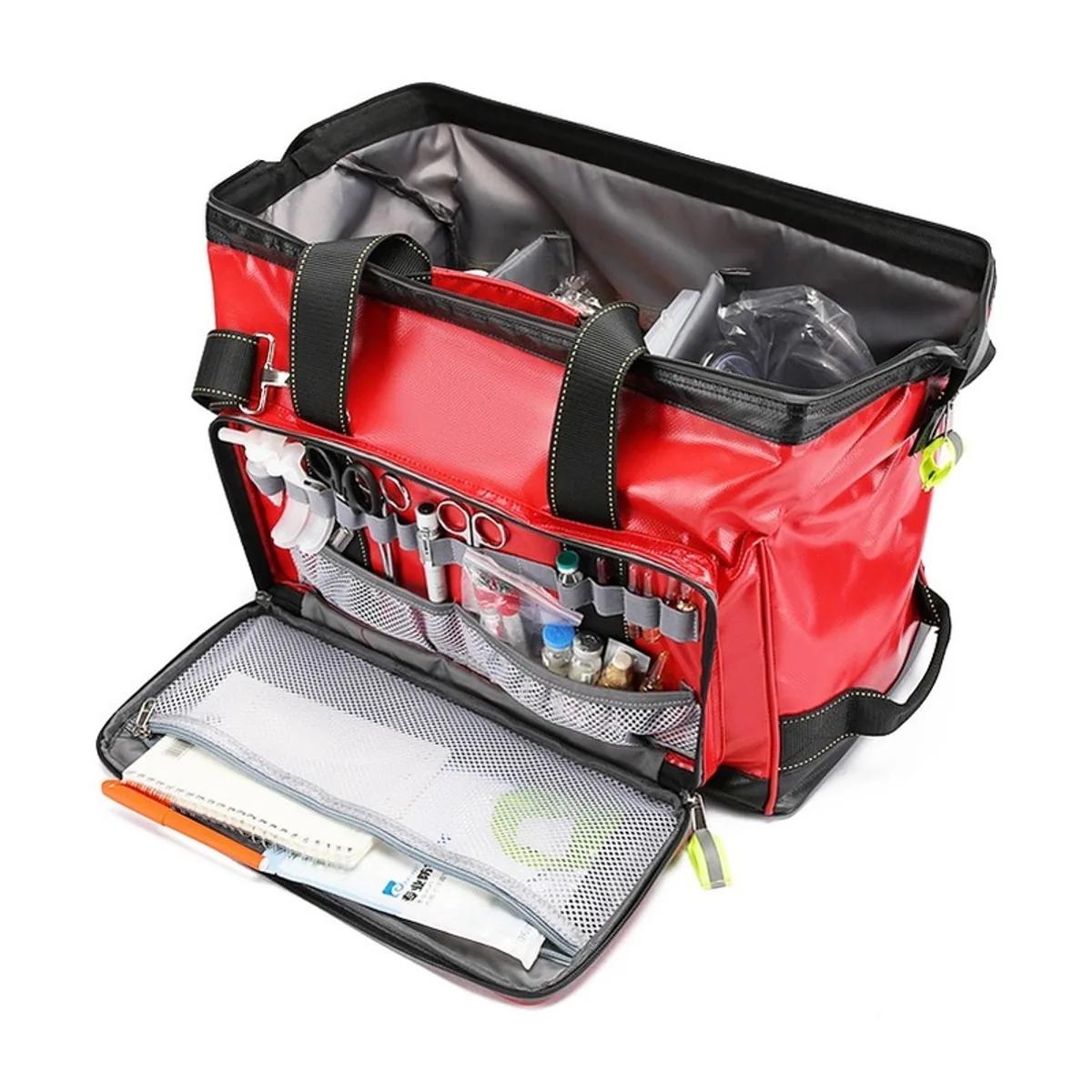 Red/Sky Blue/Navy Blue/Military Green portable first aid bags detail view 1 - SKU 08812