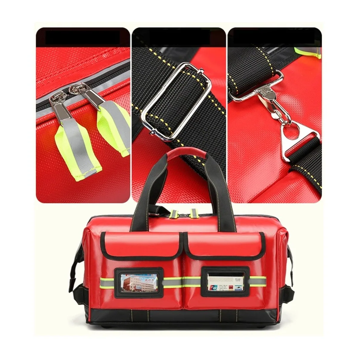 Red/Sky Blue/Navy Blue/Military Green portable first aid bags detail view 3 - SKU 08812