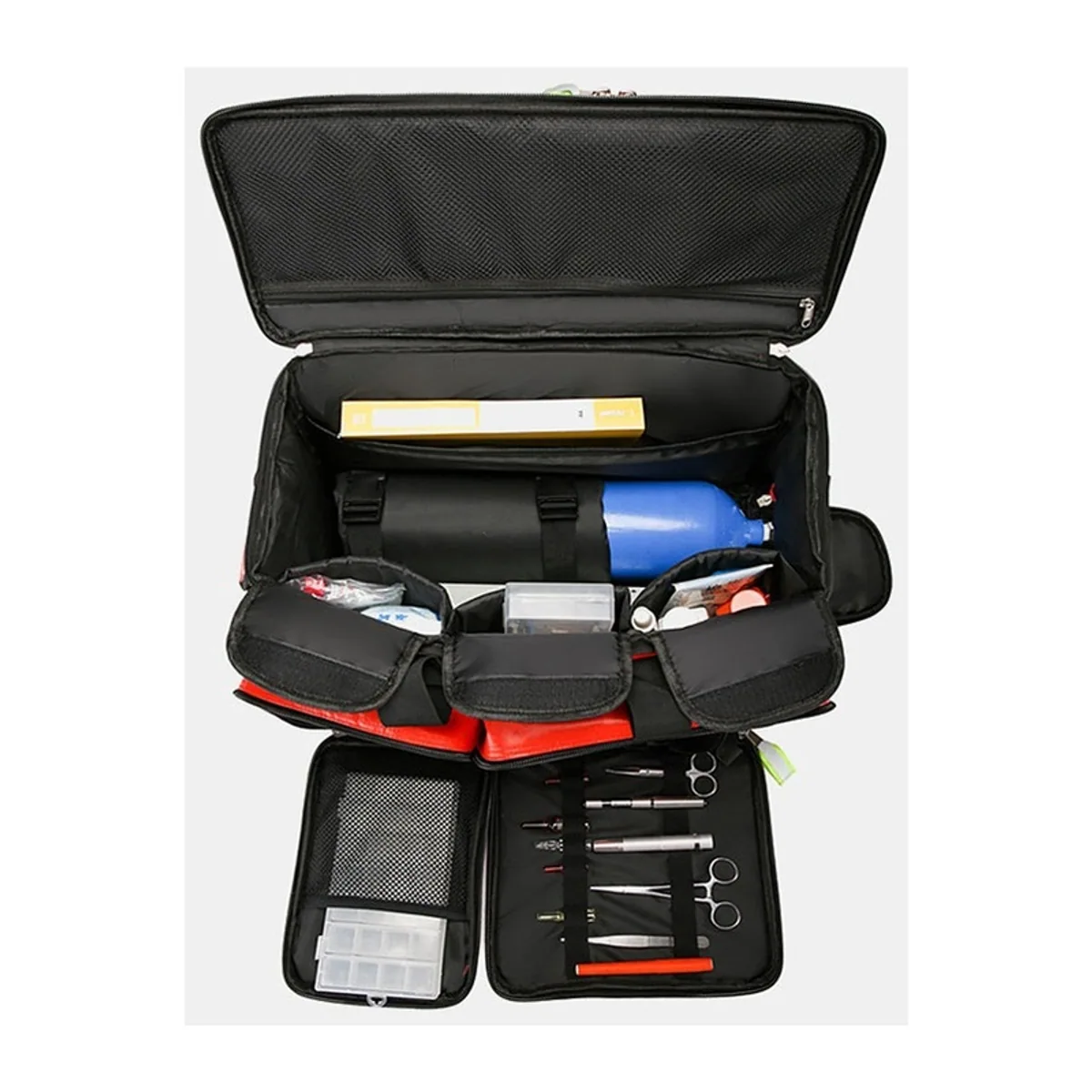 Red/Navy Blue portable first aid bags detail view 7 - SKU 08813