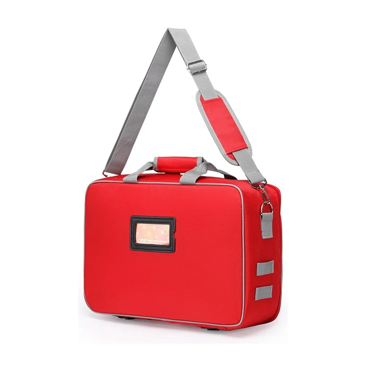 Red/Navy Blue portable first aid bags detail view 4 - SKU 08814