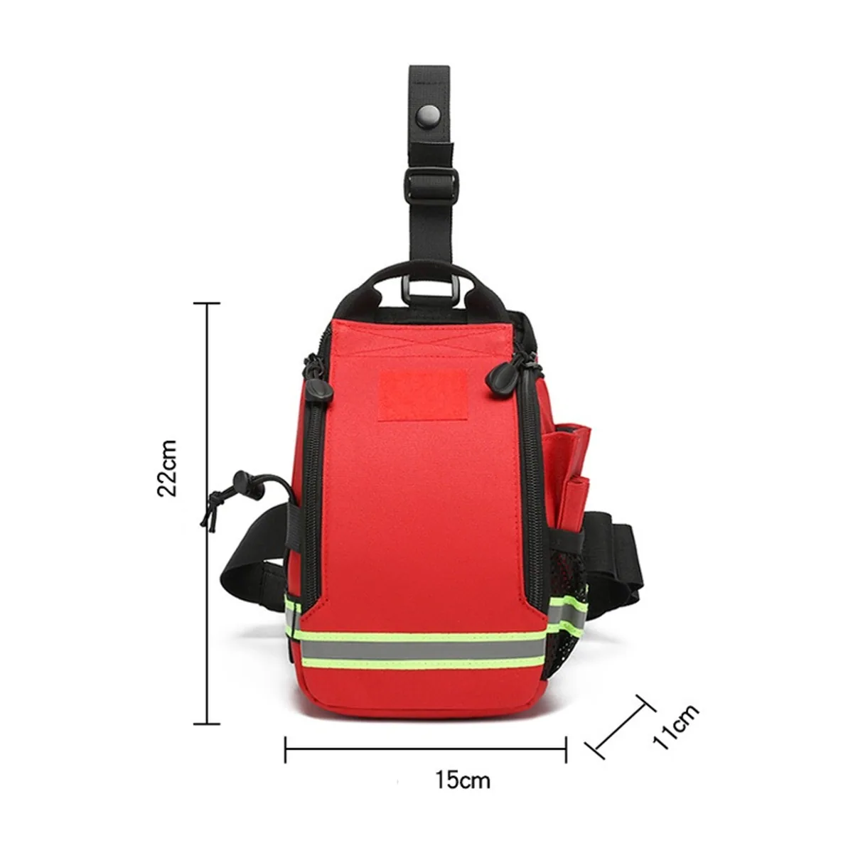 Red/Black emergency waist bags detail view 1 - SKU 08817
