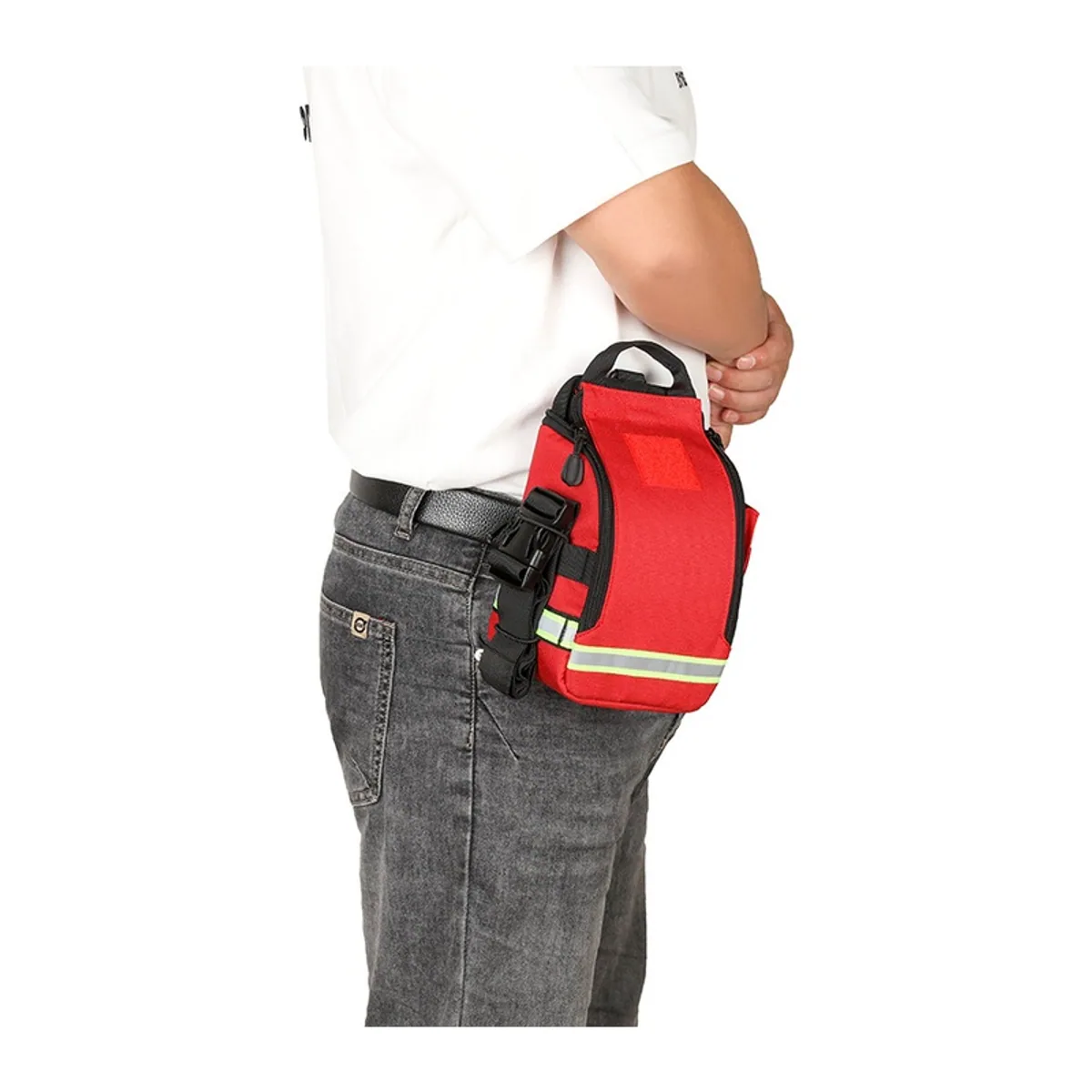 Red/Black emergency waist bags detail view 5 - SKU 08817