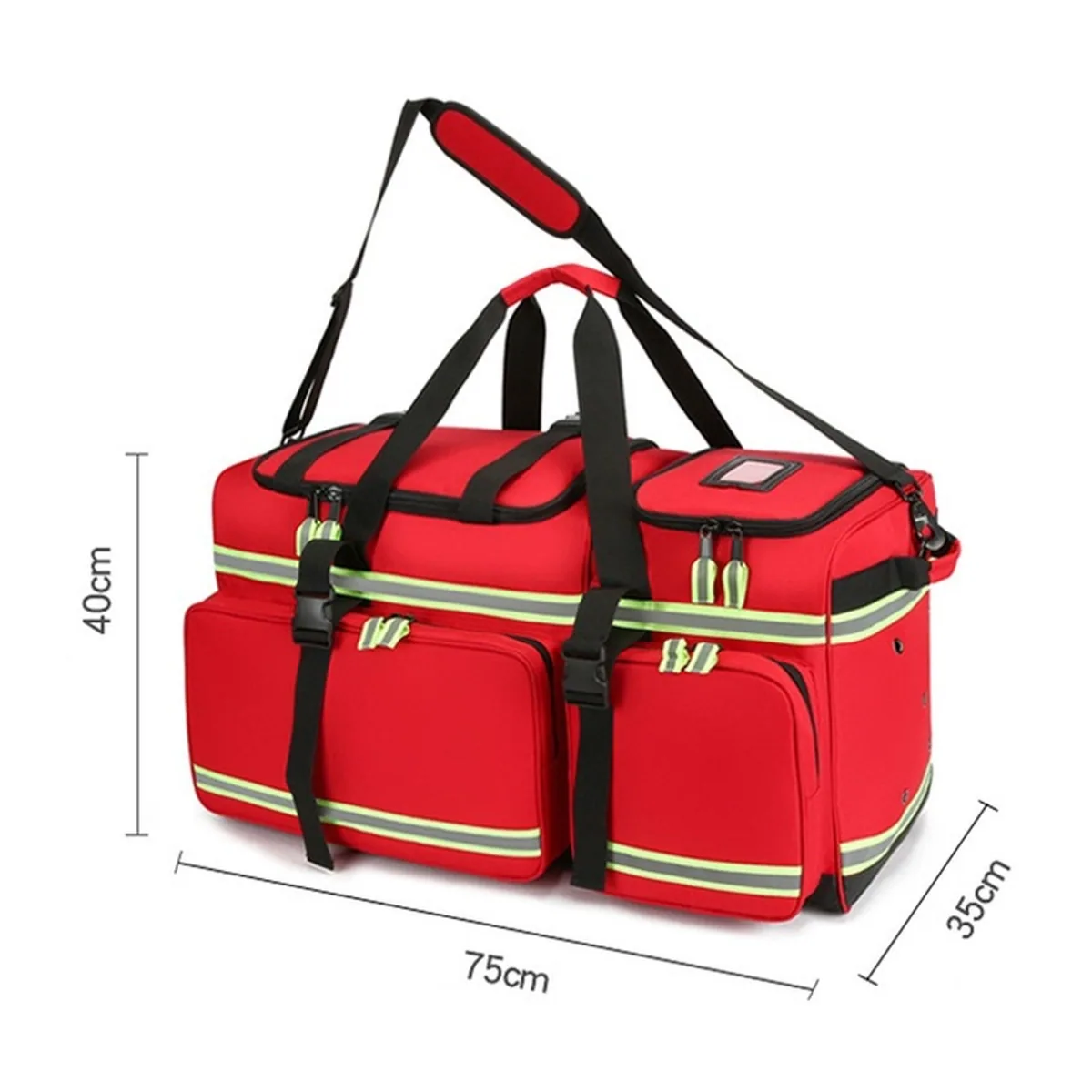 Red/Royal Blue/Military Green/Orange portable first aid bags detail view 2 - SKU 08818