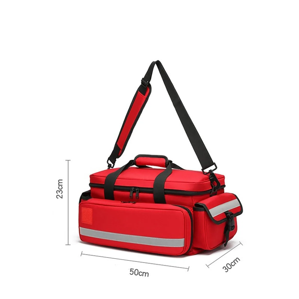 Red/Royal Blue/Military Green/Orange portable first aid bags detail view 3 - SKU 08818