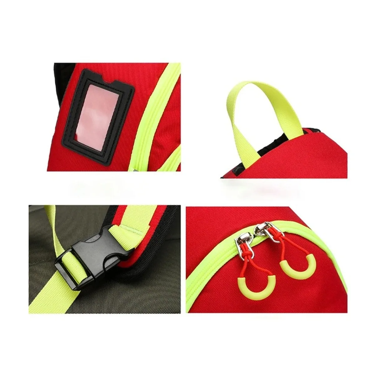 Red/Navy Blue portable first aid bags detail view 2 - SKU 08820