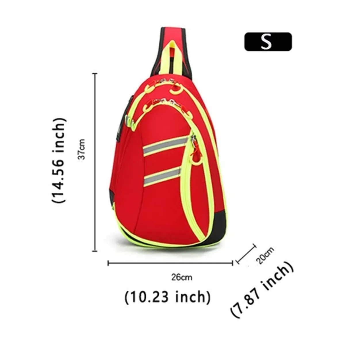 Red/Navy Blue portable first aid bags detail view 4 - SKU 08820
