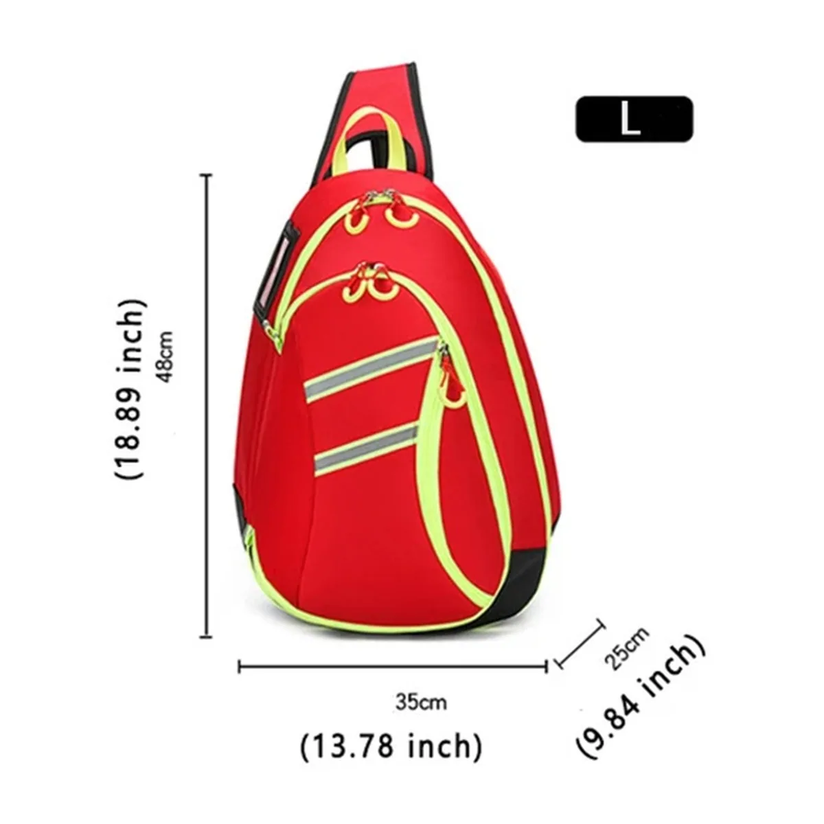 Red/Navy Blue portable first aid bags detail view 5 - SKU 08820