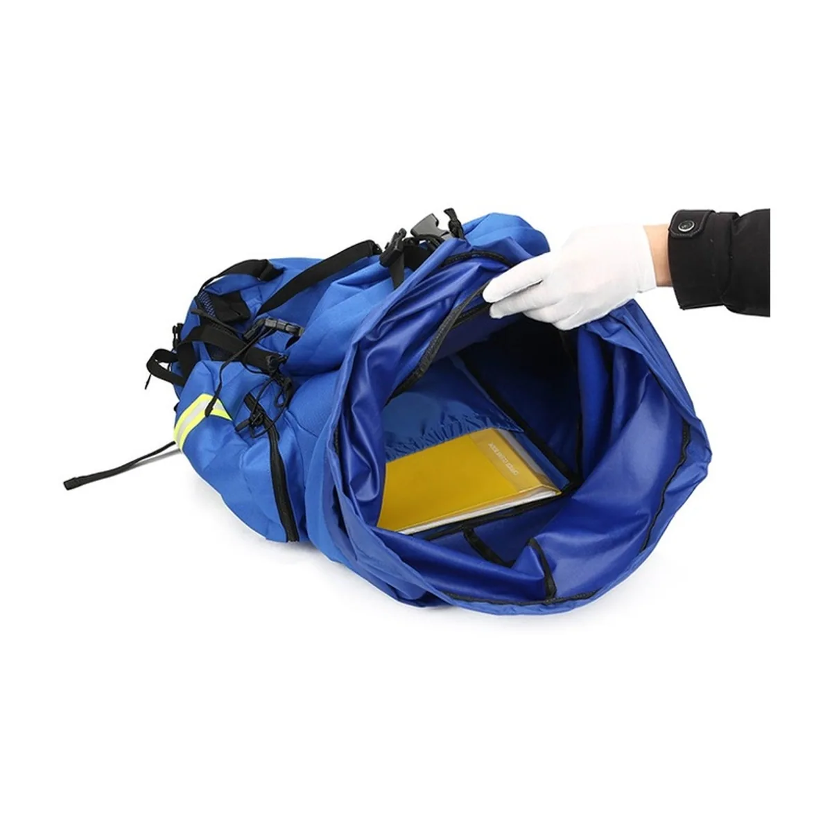 Royal Blue/Red/Orange outdoor rescue backpacks detail view 3 - SKU 08822