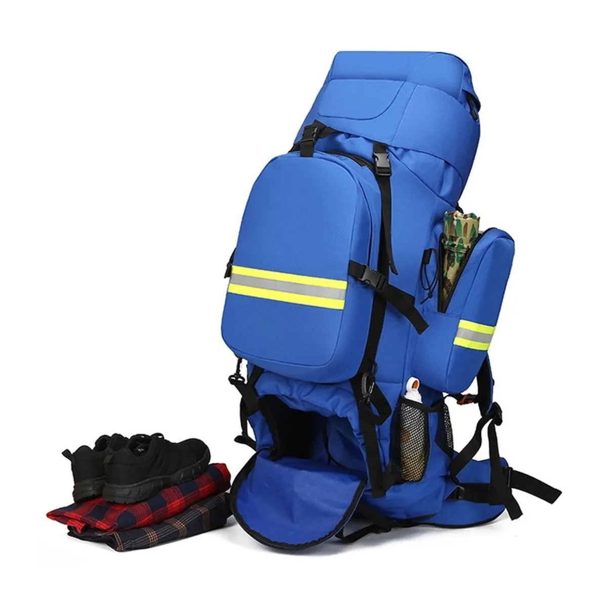 Royal Blue/Red/Orange outdoor rescue backpacks detail view 4 - SKU 08822