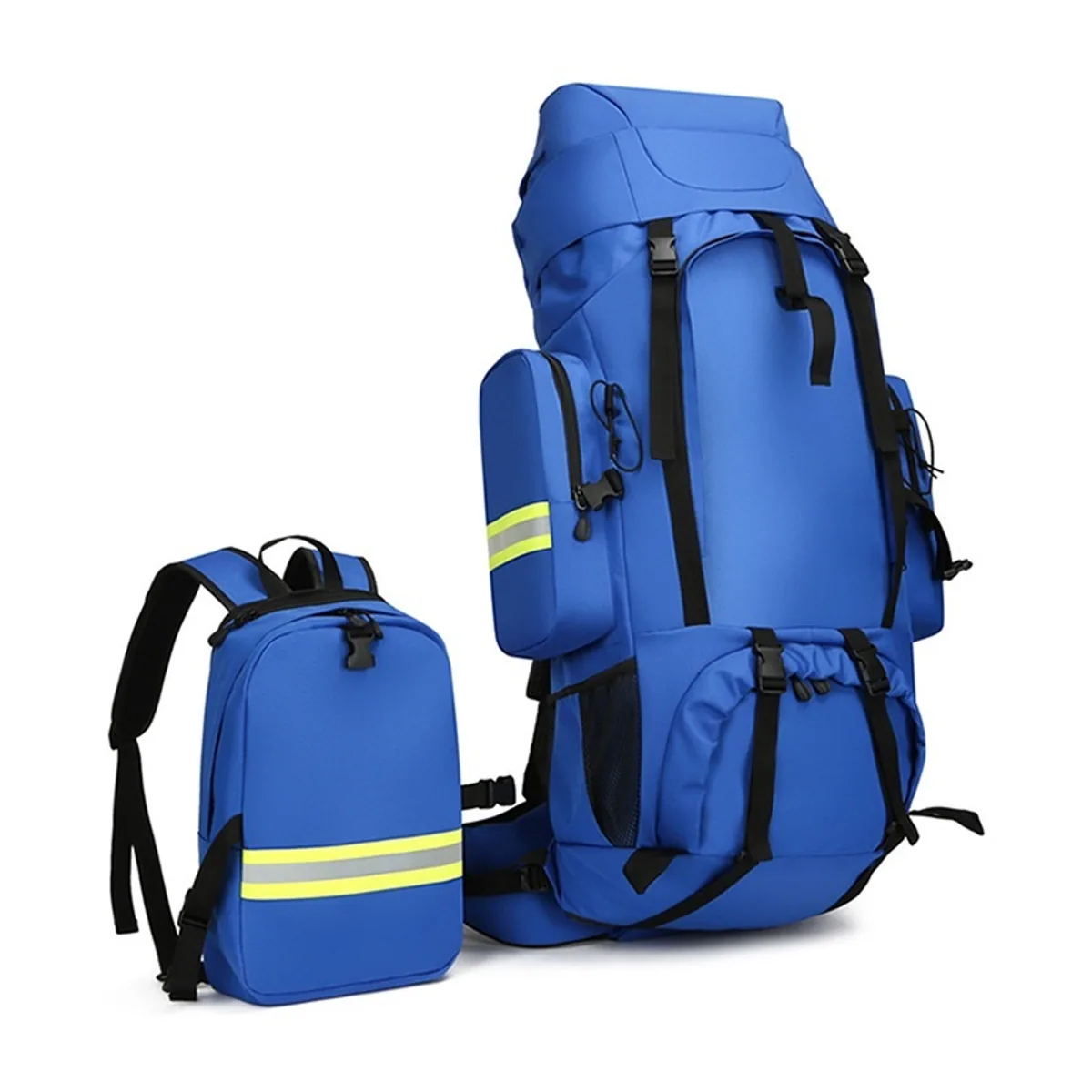 Royal Blue/Red/Orange outdoor rescue backpacks detail view 5 - SKU 08822