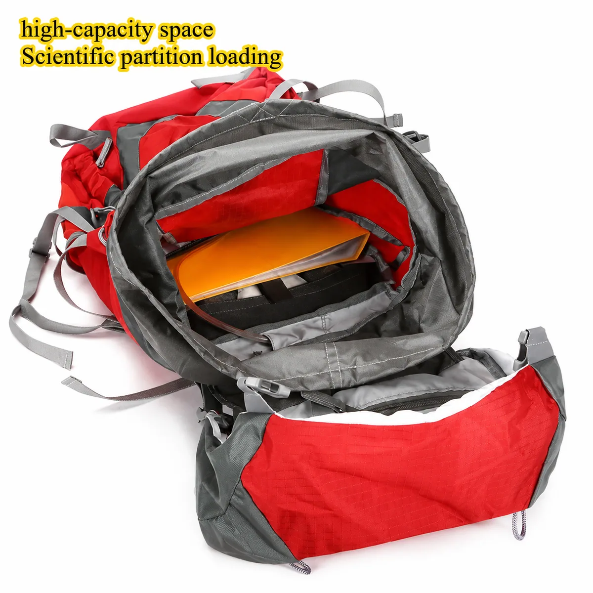 Red outdoor rescue backpacks detail view 4 - SKU 08823