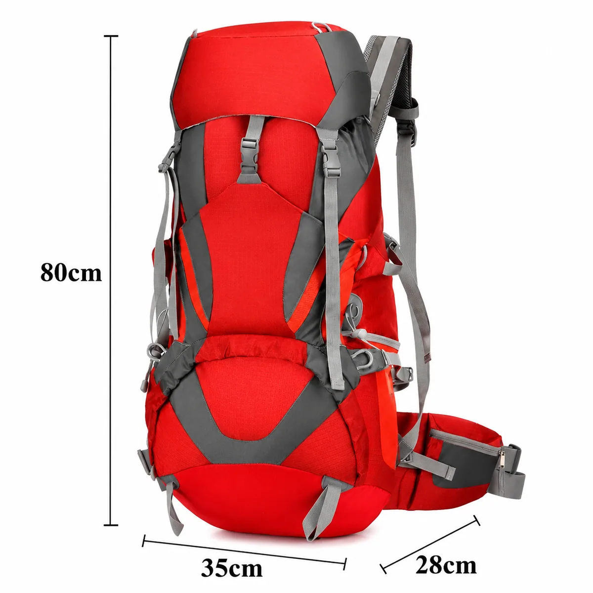 Red outdoor rescue backpacks detail view 6 - SKU 08823