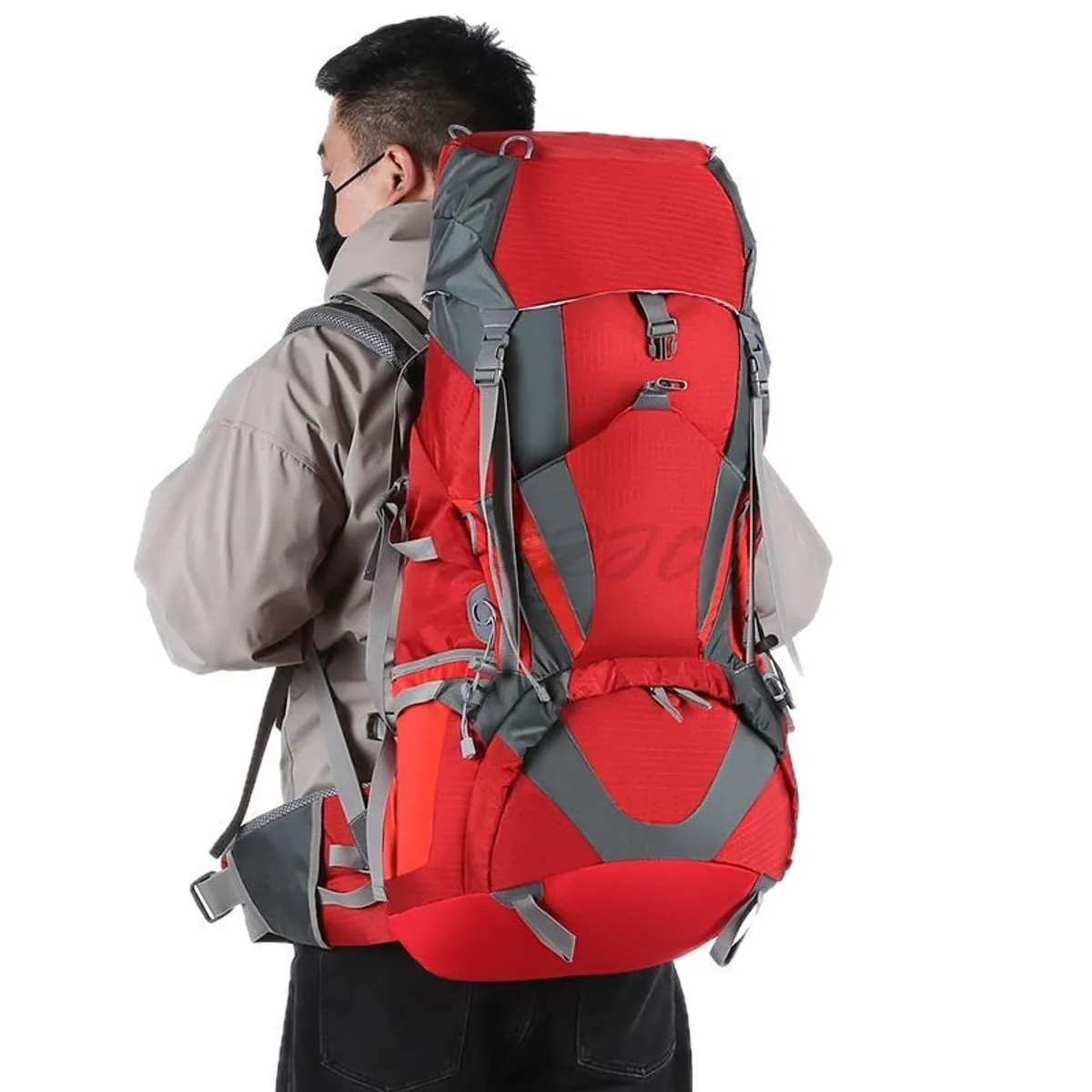 Red outdoor rescue backpacks detail view 7 - SKU 08823