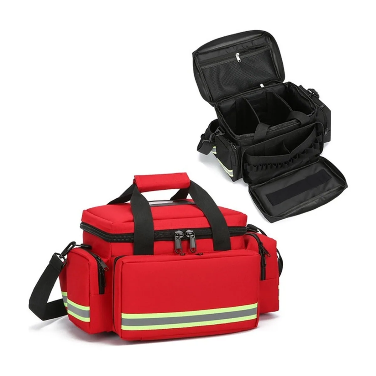 Red/Black/Orange/Royal Blue/Navy Blue/Military Green portable first aid bags detail view 3 - SKU 08824